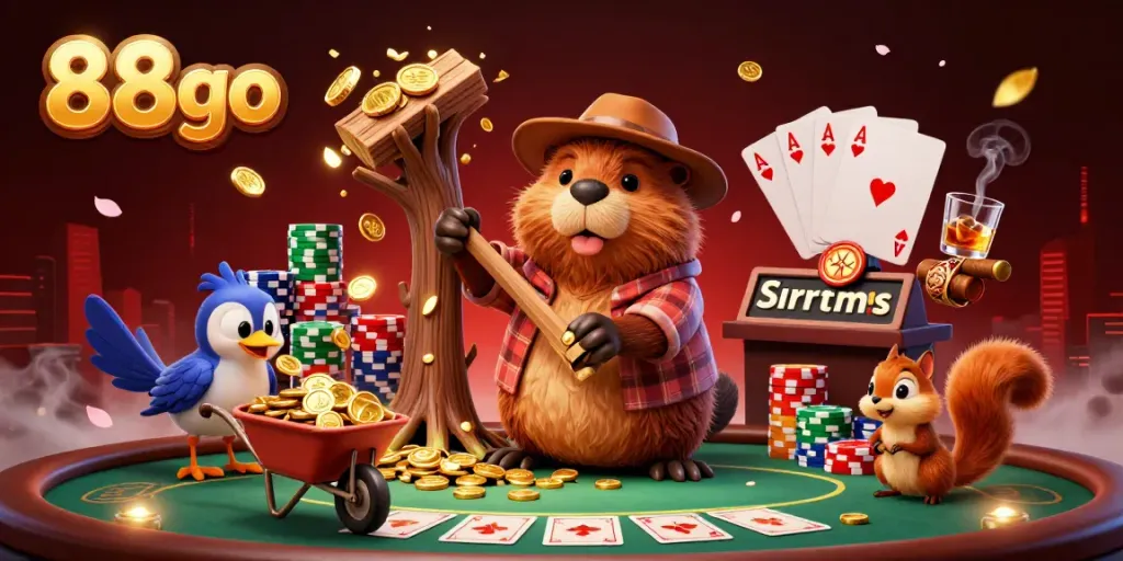 Experience exciting gameplay with 88go featuring animated characters and casino elements.