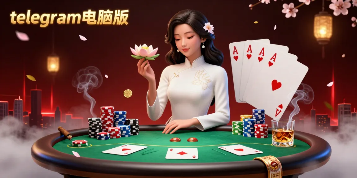 在这个生动的扑克场景中，通过telegram电脑版赢得丰厚奖金，画面细节生动惊人。