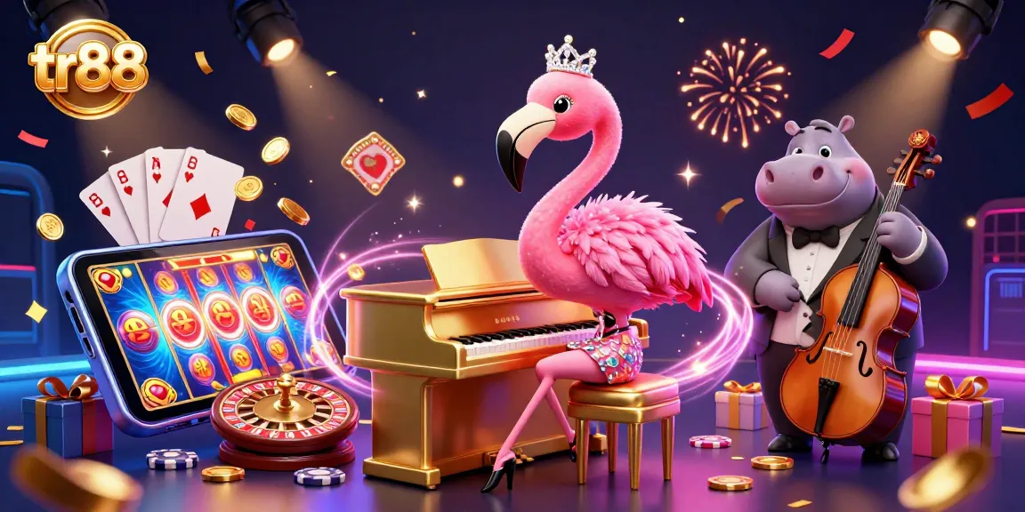 Experience the thrilling games at tr88 with exciting slot games and colorful casino elements!