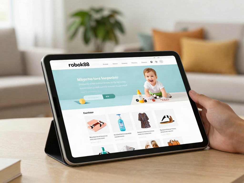 Explore diverse product offerings at rokok88 in a stylish e-commerce shopping scene.