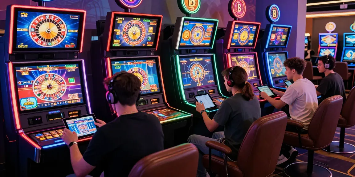 Esperienza eccitante del casinò non AAMS che mostra giocatori che si divertono con il gioco digitale in un'atmosfera vibrante.