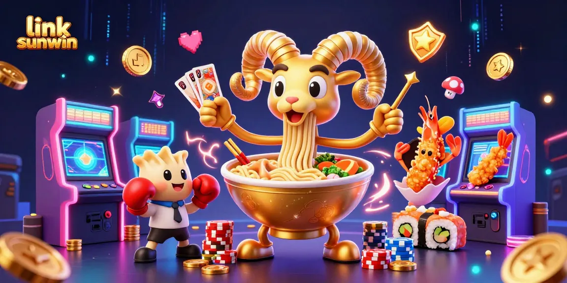 Experience thrilling gameplay with link sunwin featuring cartoon characters in a vibrant casino setting.